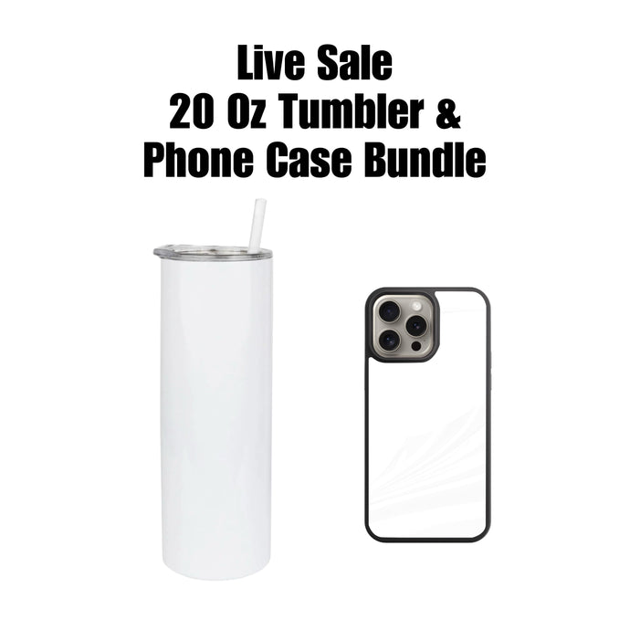 20 Oz Tumbler & Phone Case Bundle