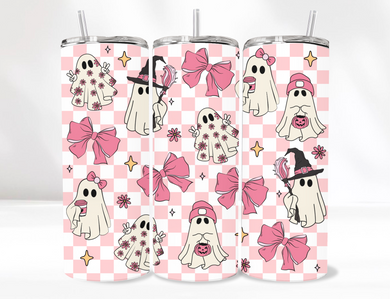 Pink Ghost Tumbler 20 Oz