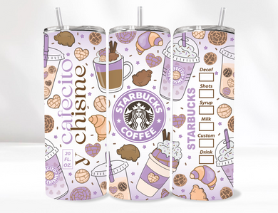 Purple Cafecito Tumbler 20 Oz