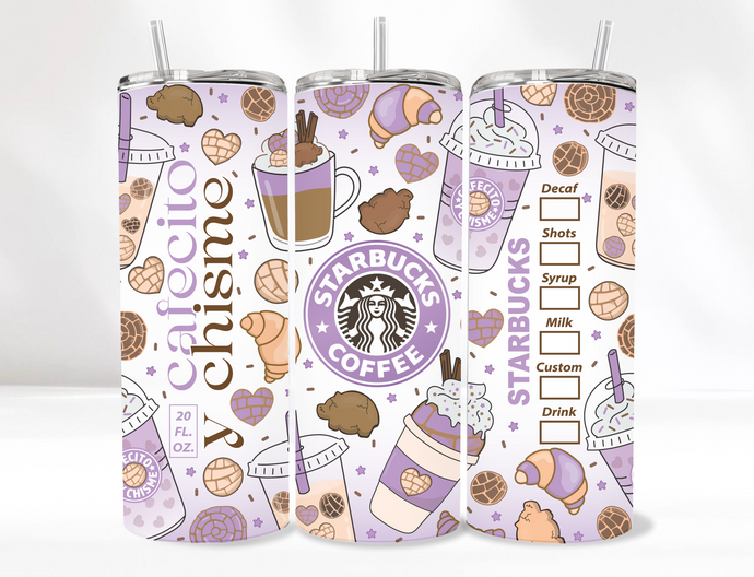 Purple Cafecito Tumbler 20 Oz