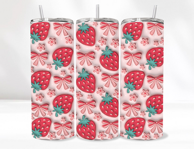 Strawberry Tumbler 20 Oz