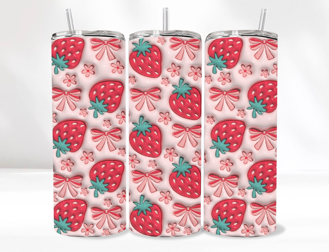 Strawberry Tumbler 20 Oz