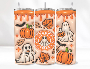 Spooky Orange Tumbler 20 Oz