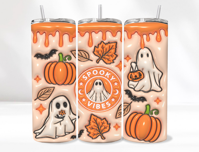Spooky Orange Tumbler 20 Oz