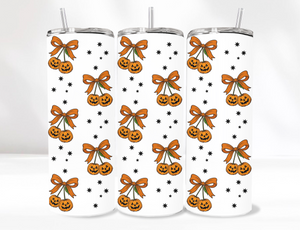 Pumpkin Bows Tumbler 20 Oz