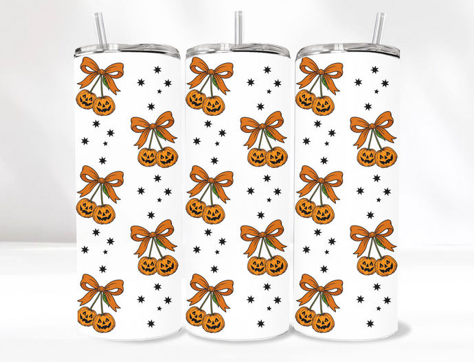 Pumpkin Bows Tumbler 20 Oz