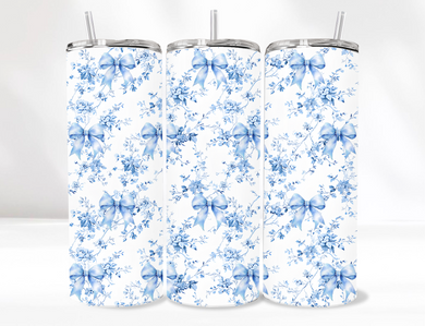 Blue Coquette Tumbler 20 Oz