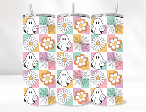 Retro Ghost Tumbler 20 Oz