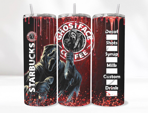 Horror Ghost Tumbler 20 Oz