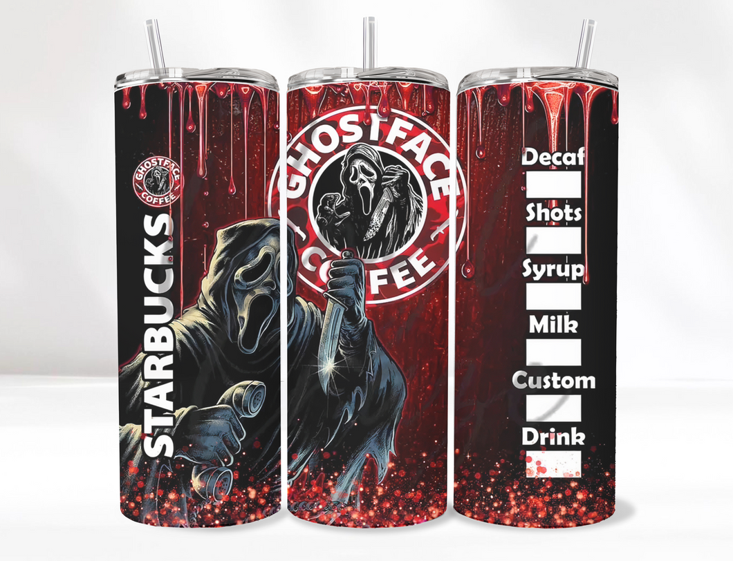Horror Ghost Tumbler 20 Oz