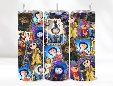Spooky doll tumbler 20 Oz